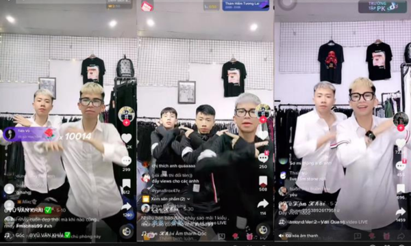 Các video bán hàng, livestream bán hàng dễ dàng được bắt gặp trên Tiktok